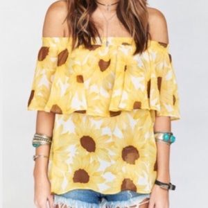 Show Me Your Mumu- Sunflower Club Bungalow Top